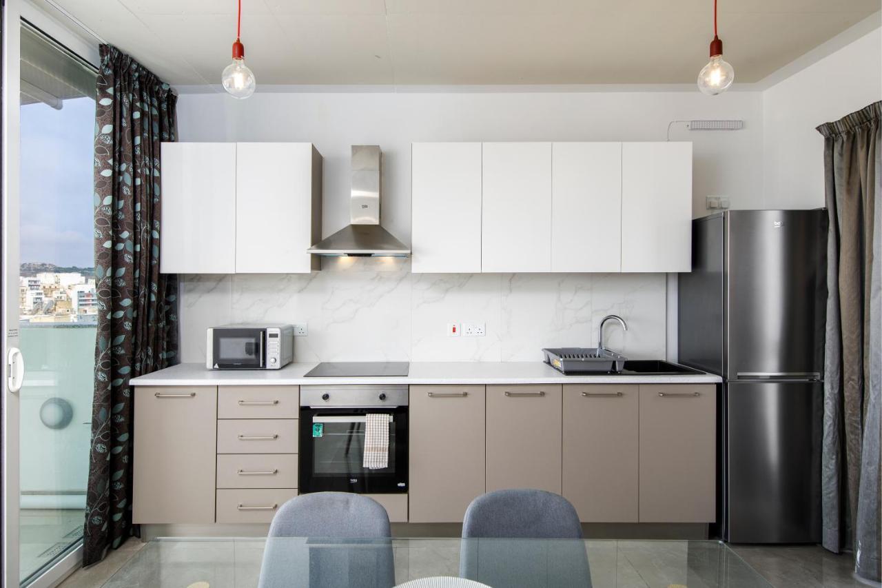 Hilltop Apartments - Stylish Comfort Living Close To The Sea, Bugibba Сент-Полс-Бей Экстерьер фото